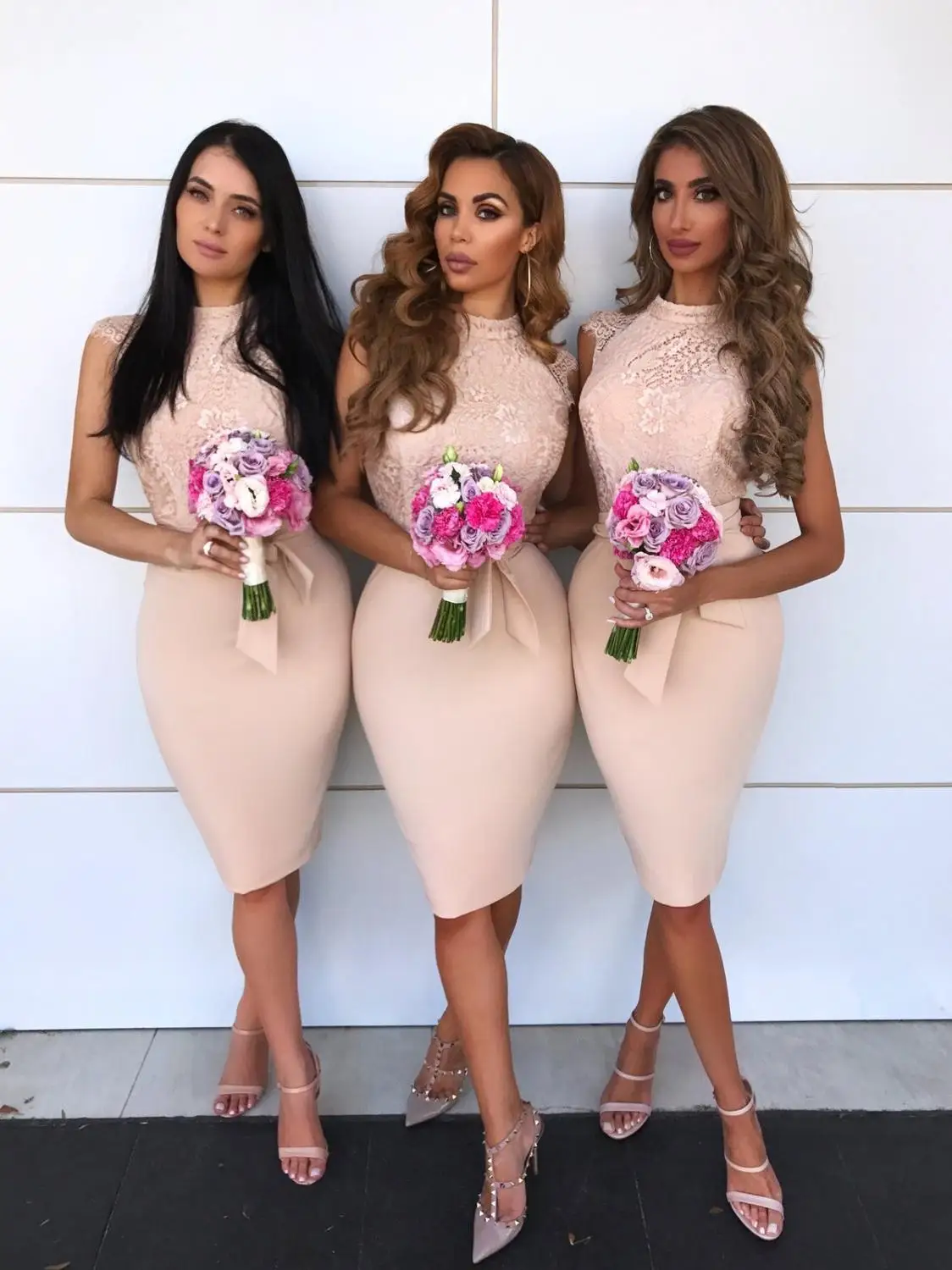 2019 вечернее платье для подружки невесты элегантное кружевное платье-футляр