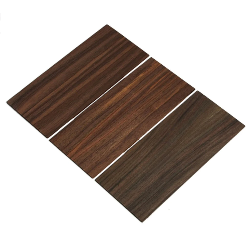 3x Rosewood Veneer Headplate for Acoustic Classic Guitar Head Making Luthier