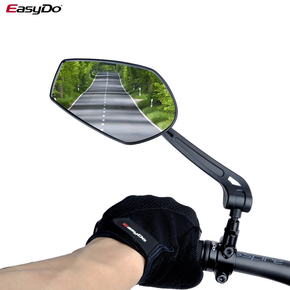 Suitable For Mountain Road Bikes Convex Mirror With Adjustable Handlebar Installation Giney Mountain Bike Rearview Mirror,hd Safety Rearview Mirror