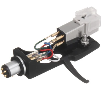 

1Pcs Magnetic Cartridge Stylus with Turntable Headshell 4 Pin Contacts for Phonograph Turntable Gramophone LP Vinyl Needle