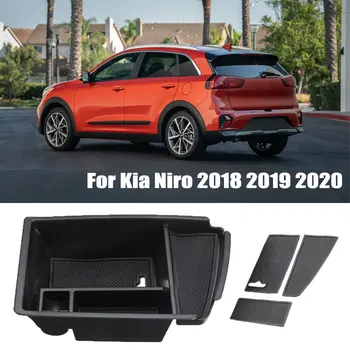 

Car Armrest Storage Glove Box 2020 2019 2018 For Armrest Box Kia Niro Tray Mouldings Box Holder Center Conosle Organizer Stowing