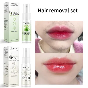 

Hair Growth Inhibition Spray Facial Permanent Hair Removal Cream Kit Essence Painless Beard Legs Armpit Smooth Repair Skin Spray