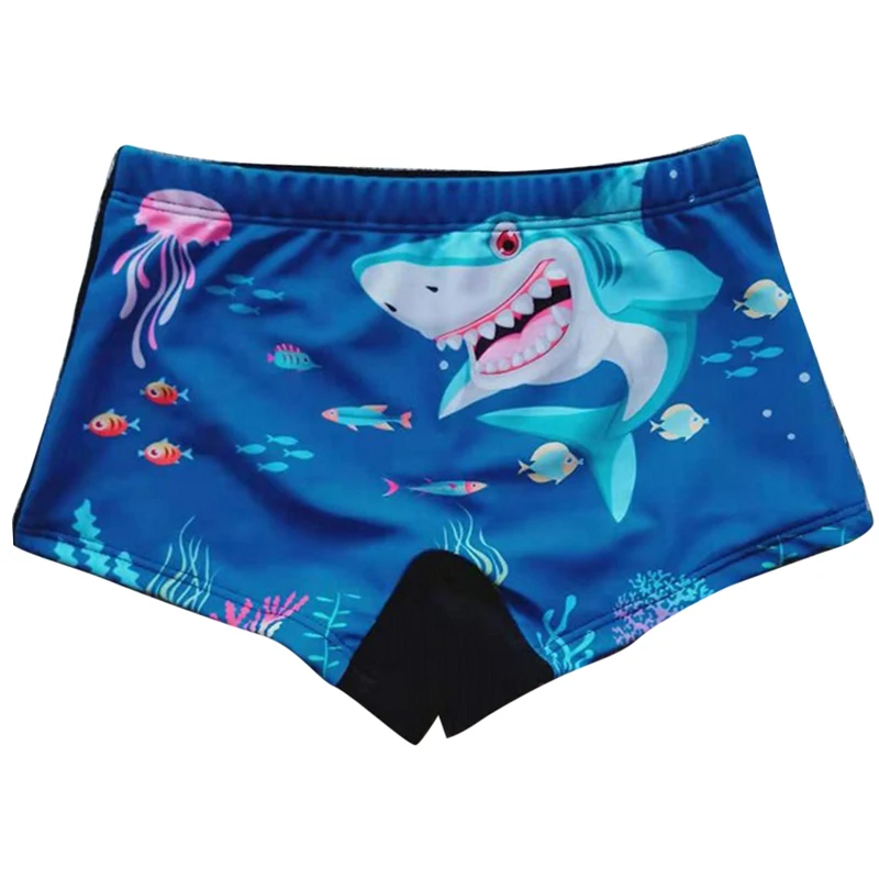 shark Купальные шорты для маленьких мальчиков с принтом; детский короткий чемодан с эластичной резинкой на талии; пляжная одежда для мальчиков; пляжные шорты - Цвет: shark