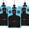 10pack Shooting Targets 12*18 inch Silhouette Poor Splatter Reactive Paper Targets Fluorescent Rifle Pistol Airsoft Pellet Gun