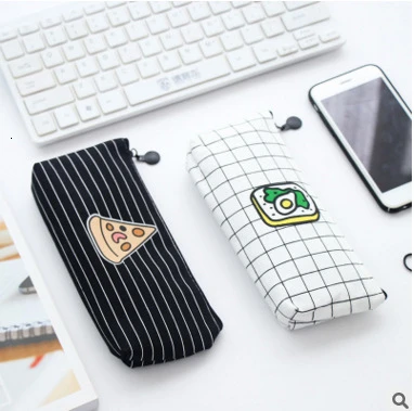 1 предмет творческий Kawaii Ткань Карандаш Чехол сумки школьные стационарный милый холщовый пенал для ручек Чехол Карандаш Чехол подарочные канцелярские принадлежности 050004
