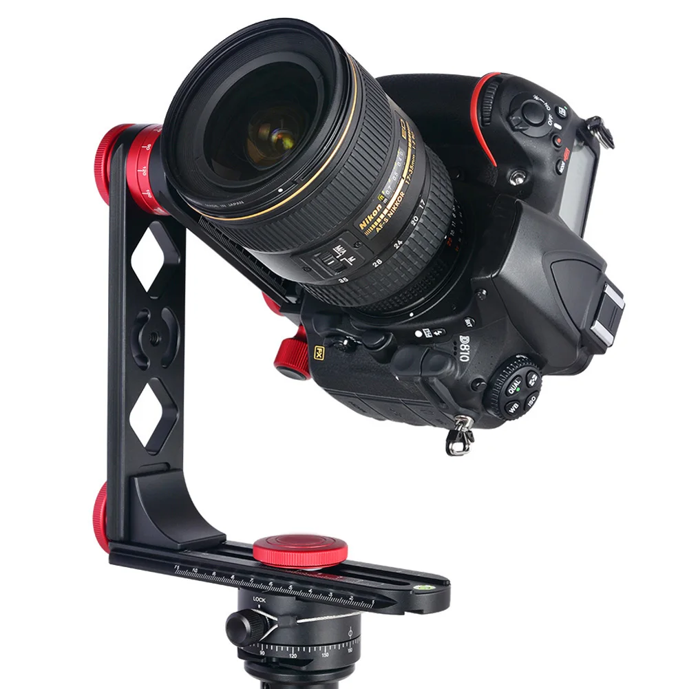 Черный 720 градусов панорамный шаровой головкой комплект для всех DSLR камеры новое поступление - Цвет: Черный