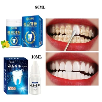 

Effective Teeth Whitening Powder Oral Hygiene Removing Smoke Coffee Tea Plaque Stains Dental Cleaning Care Tools