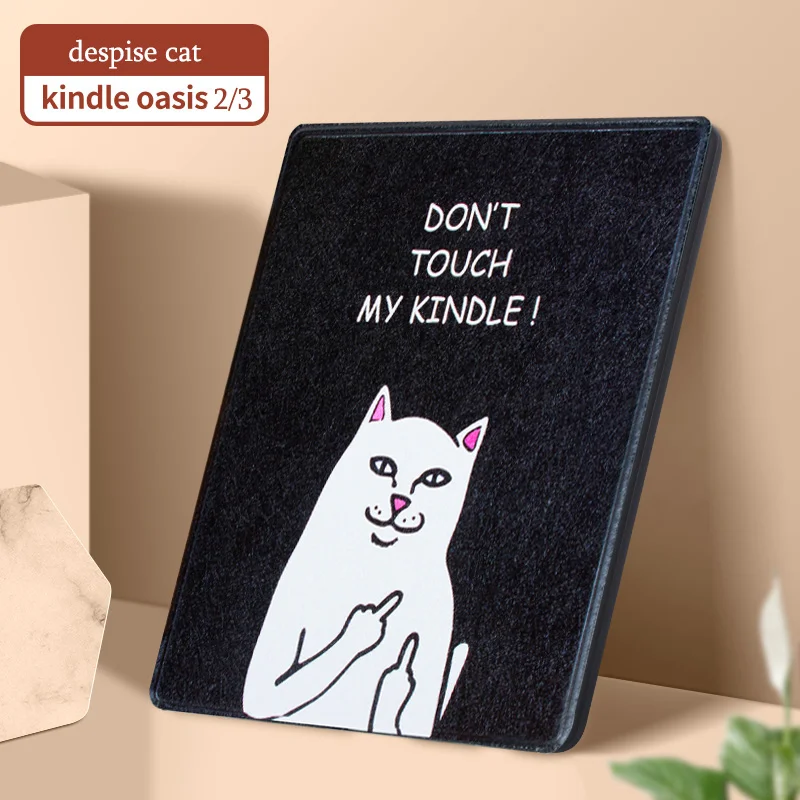 despise cat Магнитный мягкий чехол, подходит для " Kindle Oasis /(9th и 10th Gen), читалка для Kindle Oasis 2/3, Автоматический Режим сна/пробуждения - Цвет: despise cat