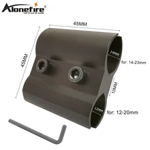 AloneFire QQ06 Универсальный 12-23 мм регулируемый страйкбол винтовка дробилка трубка баррель кронштейн адаптер огни лазерный прицел крепления