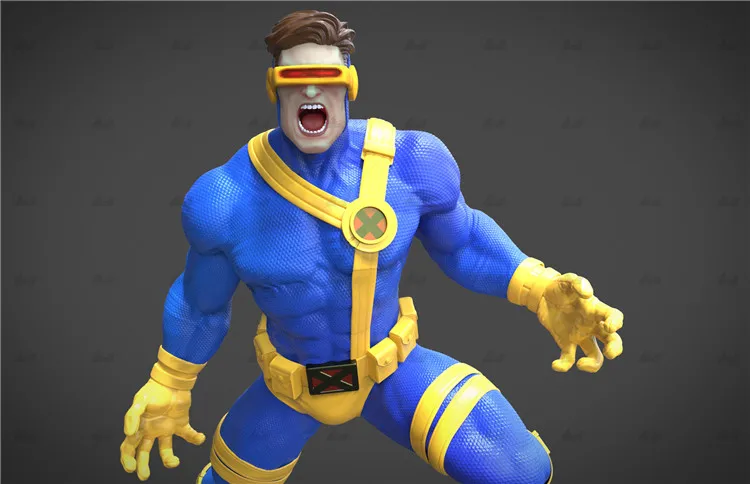 Cyclops Marvel 3D Печатный файл для ЧПУ резьба рельеф Гараж Комплект Модель маршрутизатор STL формат GK T0020