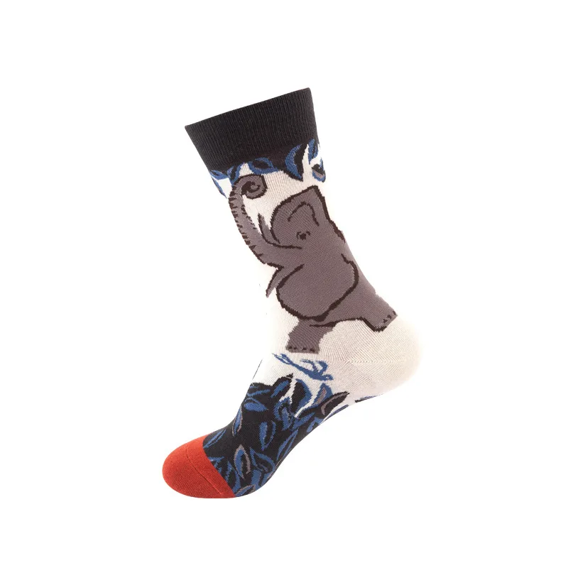 Мужские носки летние влагостойкие дышащие дезодоранты спортивные мужские хлопковые носки мужские повседневные Модные счастливые носки Ретро мужские носки