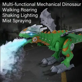 

Electric Light Spray Dinosaur Simulation Animal Model Plastic Spray Glow Walking Somatosensory Hand-Eye Coordination