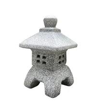 Садовый орнамент домашний декоративный подсвечник светодиодные фонари керамический внутренний двор скульптура японский стиль пагода маяк