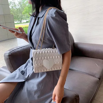 

Brand Original Design 2020 New Fashion Joker Shoulder Messenger Bag Chain Ladies Square Bag