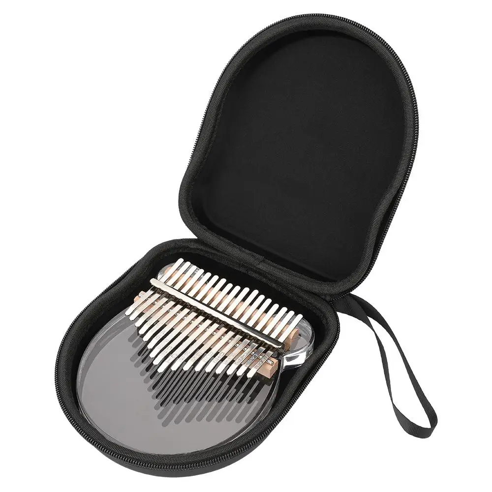 

Acrylic 17 key thumb piano Gift Set High-Quality Transparent Thumb Piano with Tuner Hammer Gig Kalimba Case Keyboard Instrument