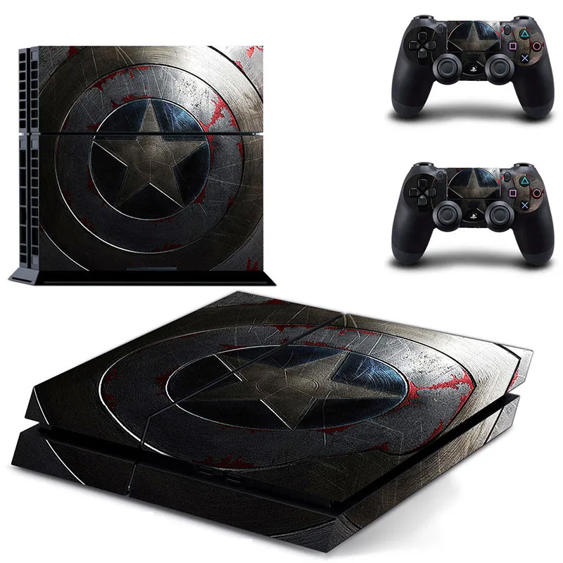 Мстители Капитан Америка PS4 наклейка s Play station 4 кожа наклейки для playstation 4 PS4 консоль и контроллер Скины Виниловые