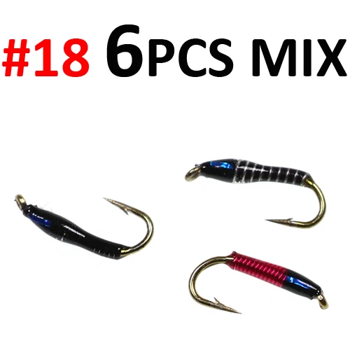 Icerio 6pcs Flash Attack Buzzers Midges Flies Trout Fishing Fly Lures Fishing Lures Aliexpress