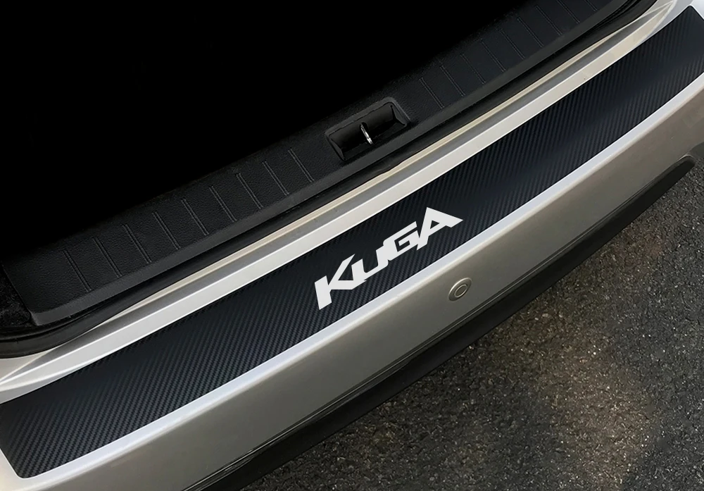 Car Rear Bumper Protector Sticker For Ford Fiesta Mondeo Fusion Explorer Escape Shelby Edge Ecosport Kuga Mustang ST Accessories (1)