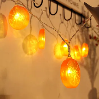 

1pc 3M 20lightLemon Tricolor Fruit Light string wedding party Decor Fruit string lights for Photo Background Wall ome Decoration