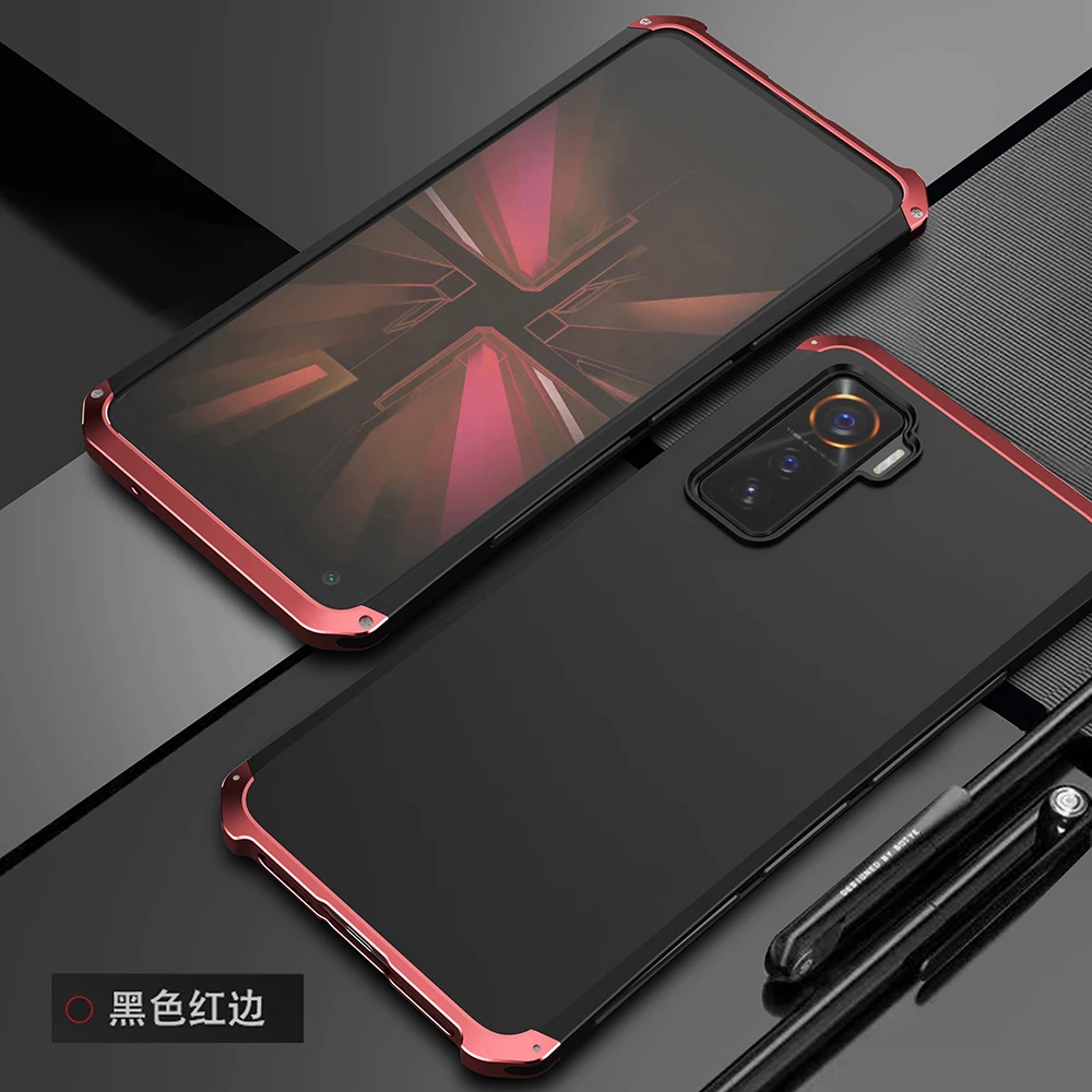 

Dropshipping Sep.! Anti-fall Metal Frame For VIVO iQOO 5 iQOO5 Aluminum Shockproof Armor Alloy iQOO5 Bumper CASE Cover
