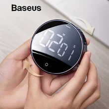 Baseus магнитные Цифровые таймеры ручной кухонный таймер для обратного отсчета обратный отсчет будильник Механический Таймер приготовления будильник счетчик часы