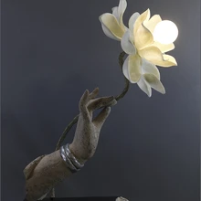 Аксессуары для домашнего декора, настольная лампа в виде Будды с лотоса для прикроватной кровати, гостиной, настольная лампа из смолы, abajur para quarto