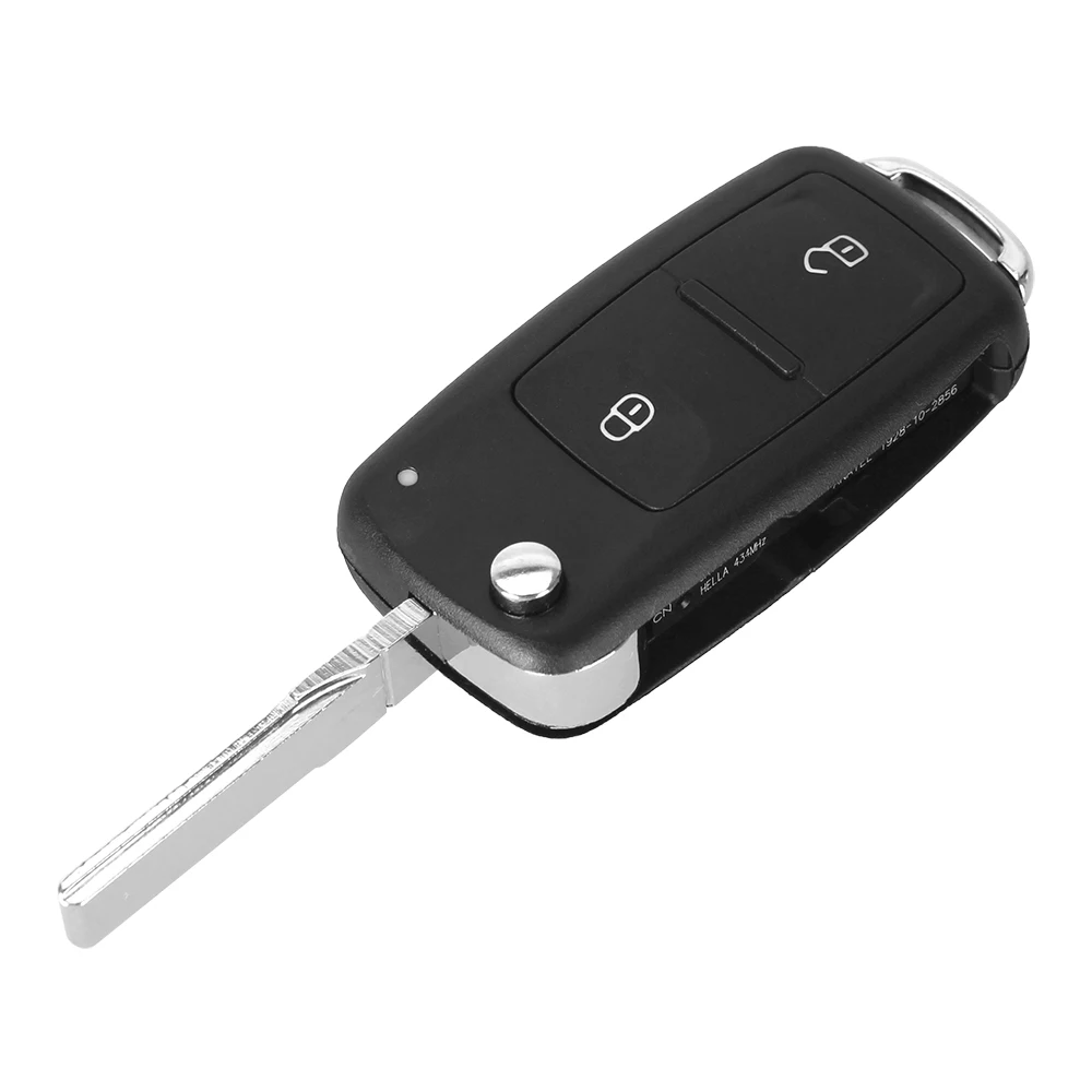 KEYYOU 2/3 кнопки складной Автомобильный ключ Switchblade ключ чехол для выкидного ключа для VW polo passat b5 TIGUAN Golf Volkswagen seat skoda
