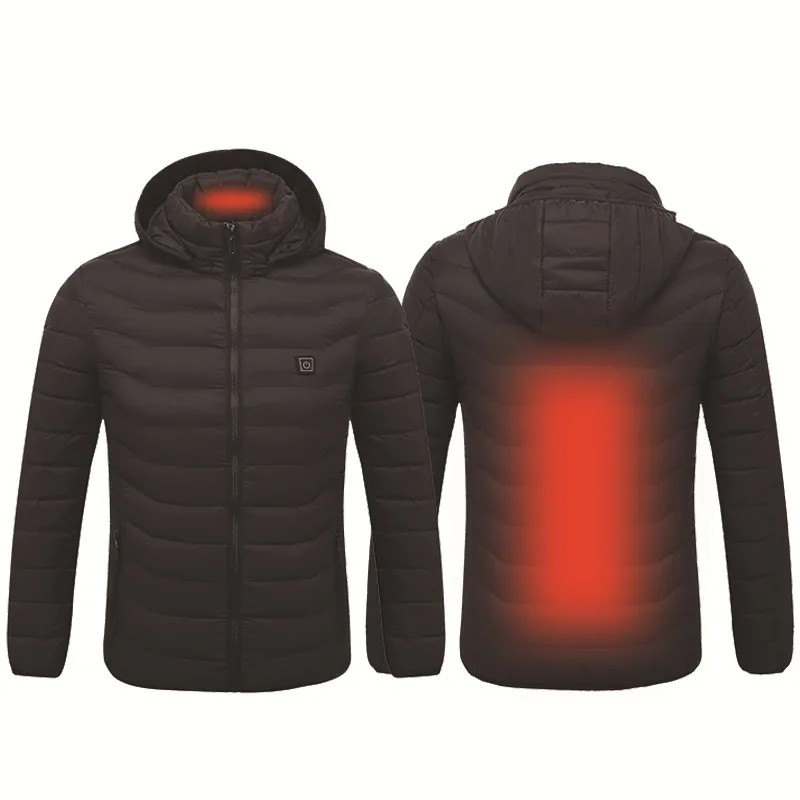  ZYNNEVA New Heated Jackets Men Women USB Smart Self Heating Thermal Clothing Outdoors Sports Winter