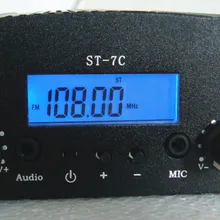 PLL FM радио 1 Вт/7 Вт 76-108 МГц хост+ маленькая антенна BNC