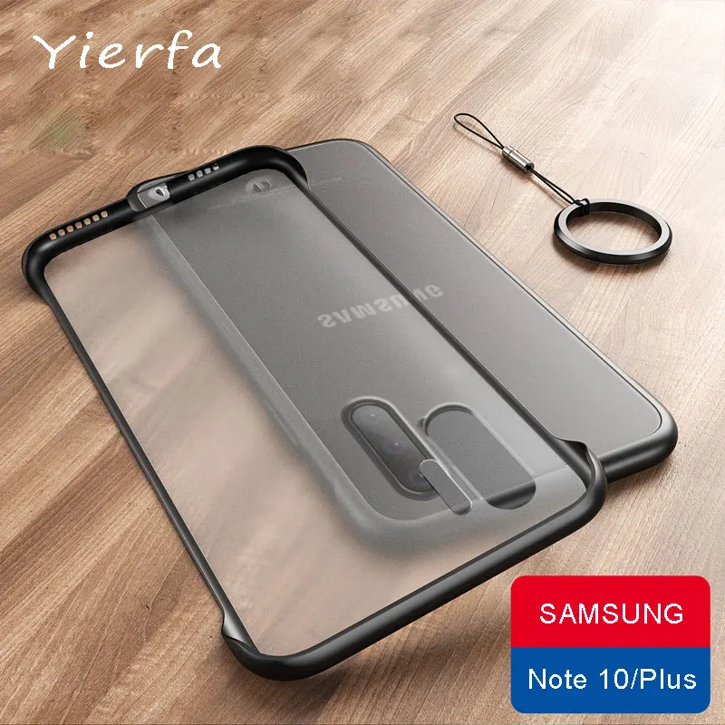 

For Samsung Note 10 Plus case Matte Transparent Cover For Galaxy Note 10 Case Silicone Edge For Samsung Galaxy Note 10Plus cases