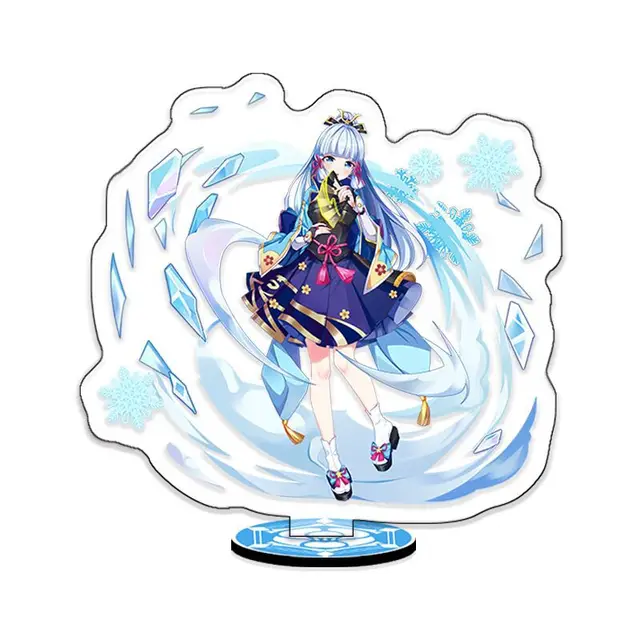 Anime Genshin Impact Stand Acrylic Figure Xiao Ganyu Hutao Kamisato Ayaka Beelzebul Model Plate Desk Decor Fans Collection Gifts 14