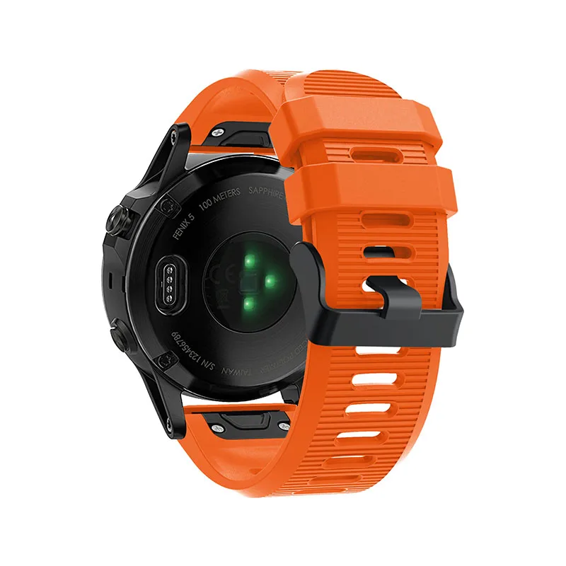 26 мм ремешок для часов Garmin Fenix 6X pro 5X 5X plus 3 3 HR часы Quick Release силиконовый ремешок Easyfit смарт-Аксессуары