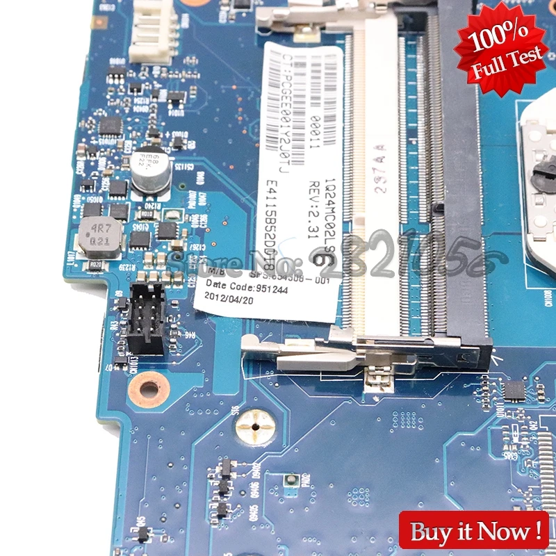 NOKOTION для материнской платы ноутбука hp probook 4535s 654308-001 разъем fs1 DDR3 полный тест