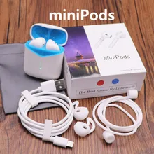 ListenVo miniPods беспроводные наушники QI беспроводные наушники бас наушники PK w1 H1 чип i20 i30 i60 i100 i200 i 500tws