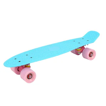 

Children's toys small fish board skateboard Beginners single-warp skateboard four-wheel skateboard travel road brush street Jul3