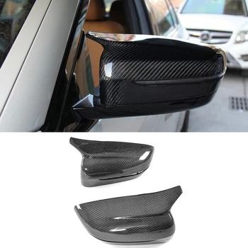 

2Pcs Car Carbon Fiber Side Rear View Mirror Cover Replacement For-BMW 5 Series G11 G12 G30 G38 2017-2019