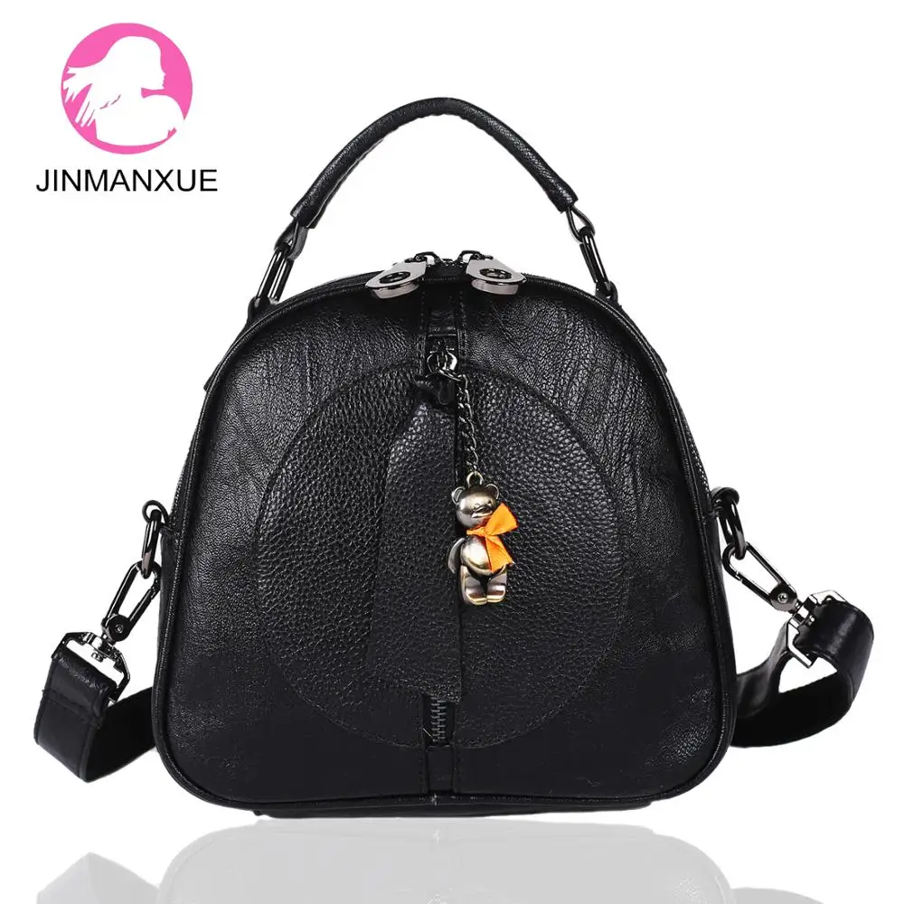 

New Fashion Women Leather Backpack Mini Soft MultiFunction Female Small Travel Backpack Ladies Shoulder Bag Girl Purse