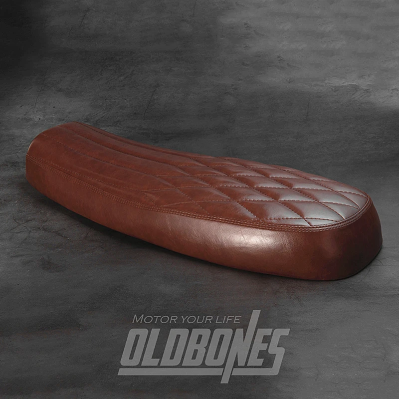 

OLDBONES Cafe гоночное Ретро мотоциклетное модифицированное седло с ручной строчкой Подушка сиденье 63 см тонкое сечение аксессуары для мотоциклов сиденье