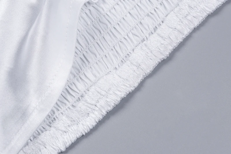Dulzura осенне-зимний женский укороченный топ рубашки атласные шелковые элегантные вечерние праздничные костюмы с рюшами на пуговицах квадратный воротник для офиса с длинным рукавом облегающее