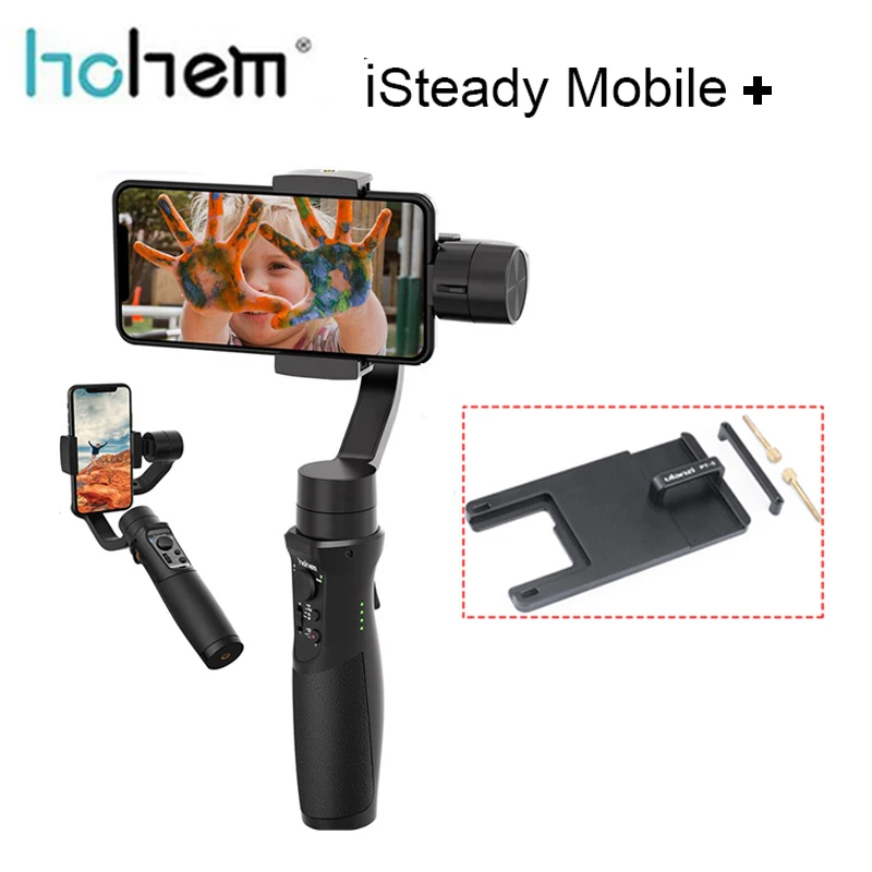 Cena Hohem iSteady Mobile Plus stabilizator do smartfona 3 osi kardana ręczna dla iPhone android Huawei Samsung Gopro