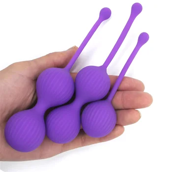 Safe Silicone Smart Ball Vibrator Kegel Ball Ben Wa Ball Vagina Tighten Exercise Machine Sex Toy for Women Vaginal Geisha Ball 3