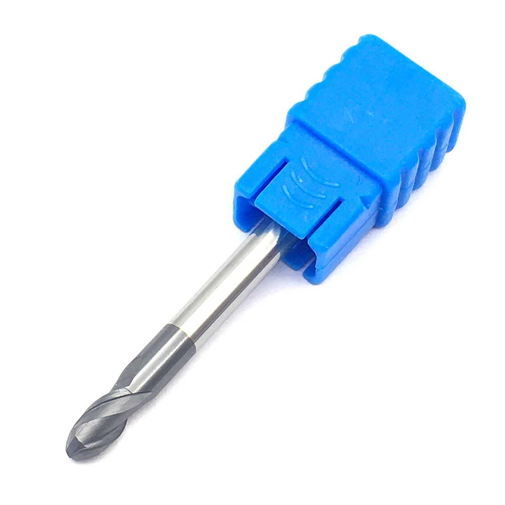 1PC R2.0XD4X50L 2 flute CNC Milling Cutter HRC50 Tungsten Steel Ball Nose End Mill Solid Carbide Ball Nose Cutting Tools