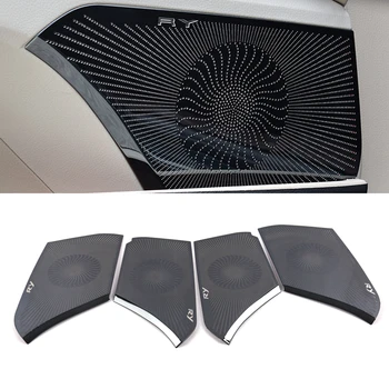 

For Toyota Camry 2017 2018 2019 Car Styling Door Loudspeaker Sound Chrome Speaker Cover Trim Frame Sticker Interior Accessories