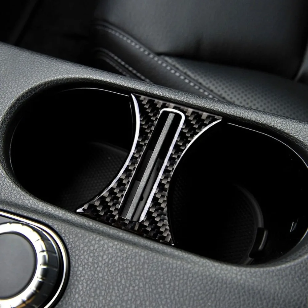 Наклейки на чашки с подкладкой для Mercedes W169 W117 W156 класс cla GLA углеродное волокно аксессуары для автомобиля Декор автомобиля