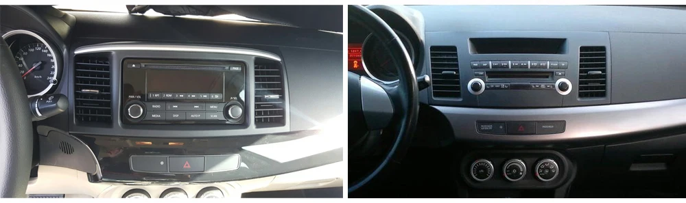 Top SINOSMART 4 Core/8 Core CPU, 2G RAM Android 8.1 Car Audio GPS Navigation for Mitsubishi Lancer 2006-2016 ASX 2013-2018 9