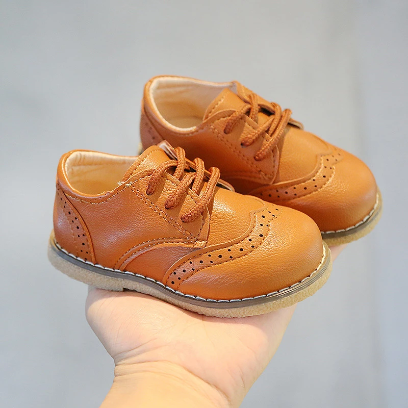 kids leather shoes