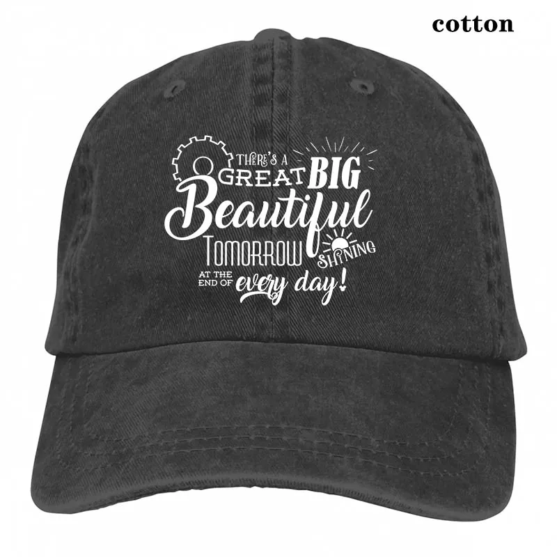 Disneys Carousel of Progress Theres a great big beautiful tomorrow Baseball cap men women Trucker Hats fashion adjustable cap - Цвет: 3-Black