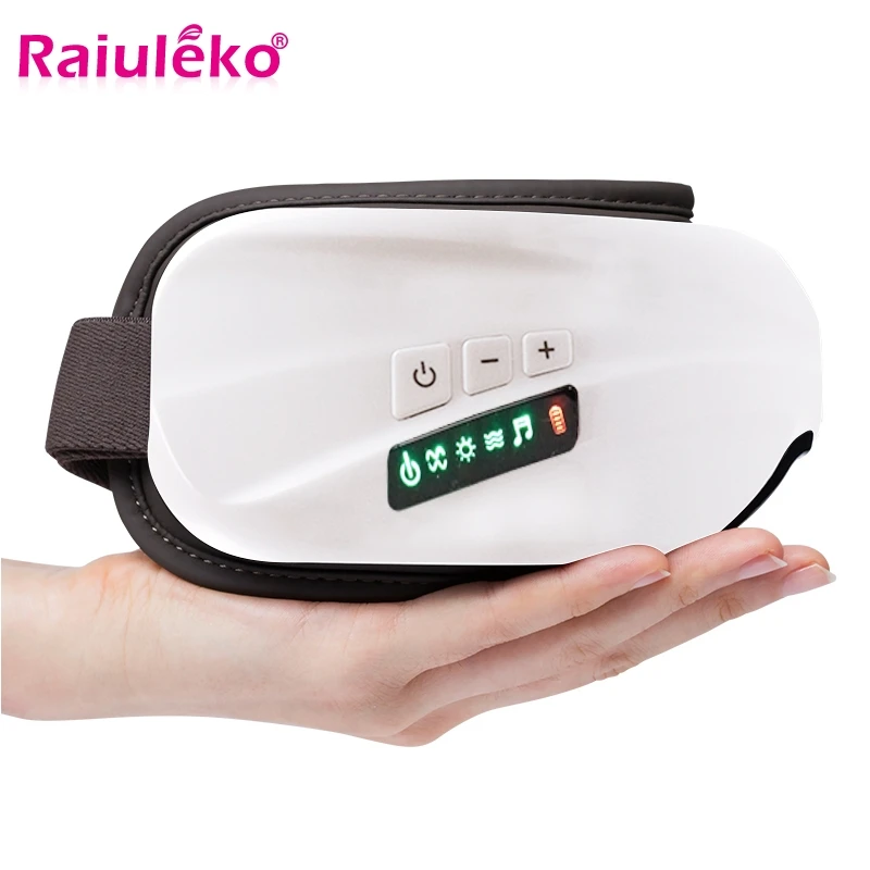 Best Eye Massager Electric Vibration Eye Massage Music Compressive Air Eye Pressure Heating Massage Glasses Eyes Care Reduce Myopia