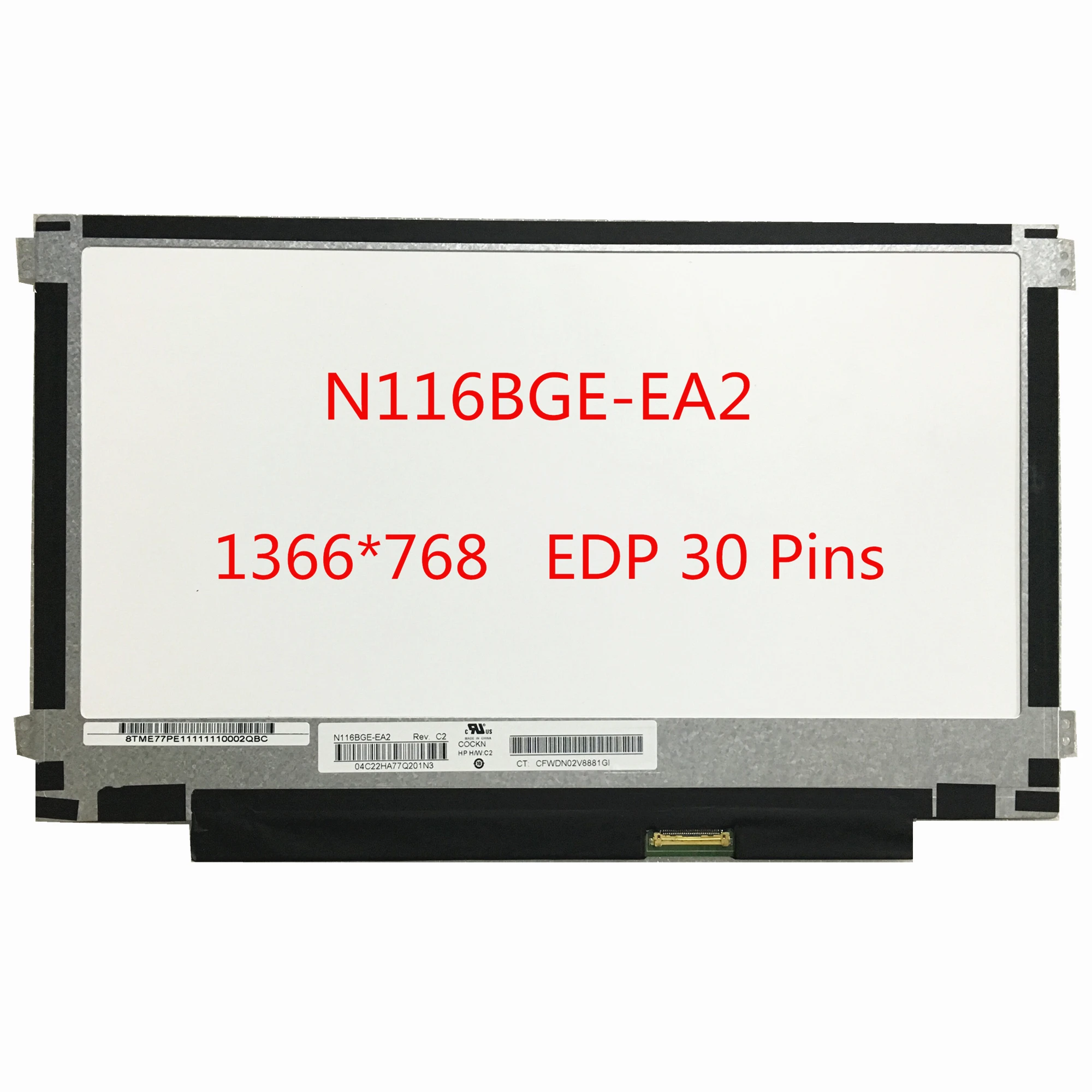 Бесплатная доставка n116bge-ea2 B116XTN02.2 B116XTN02.3 n116bge-e32 N116BGE-E42 ЖК-экран для ноутбука 1366*768 EDP 30 контактов