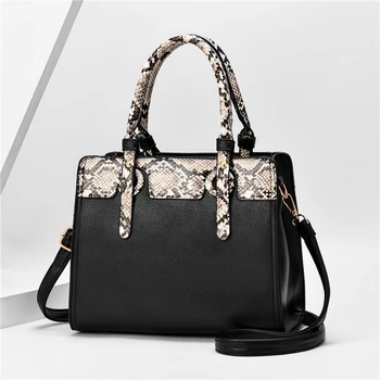 

2020 Fashion Snake Pattern Crossbody Bags for Women Luxury Handbags Women Bags Designer Brand Office Shoulder Messenger Bag